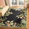 Safavieh Chelsea Hand Made Area Rug, Black / Green Novelty Style Non-shedding In Multi