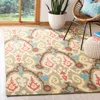Safavieh Chelsea Hand Made Area Rug, Green / Multi Bohemian Style Non-shedding In Multi