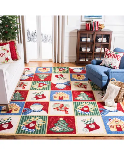 Safavieh Chelsea Snowman Hand Hooked Wool Rug In Multi