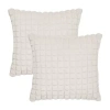 Safavieh Chess 2 Pack Square Throw Pillow In White