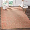 Safavieh Chester Hand Made Area Rug, Dark Beig / Coral Traditional Style Non-shedding In Red