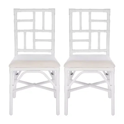 Safavieh Christine Dining Collection 2-pc. Dining Chair In White
