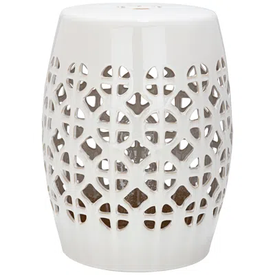 Safavieh Circle Lattice Cream Chinese Ceramic Garden Stool