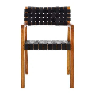 Safavieh Cire Kitchen Collection Upholstered Dining Chair In Black