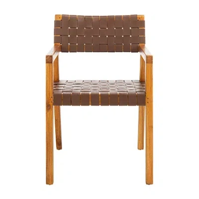 Safavieh Cire Kitchen Collection Upholstered Dining Chair In Brown
