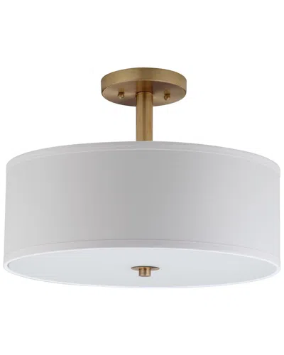 Safavieh Clara 3-light Semi Flush Drum Light