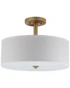 Safavieh Clara 3-light Semi Flush Drum Light