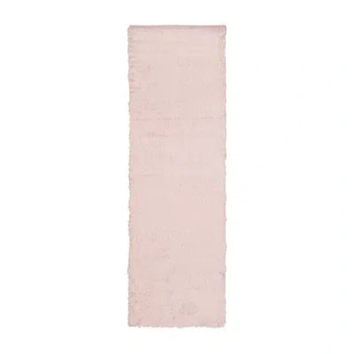 Safavieh Clarisse Solid Rectangular Runner In Pink