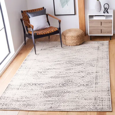 Safavieh Classic Vintage Hand Made Area Rug, Beige / Black Bohemian Style Non-shedding In Neutral