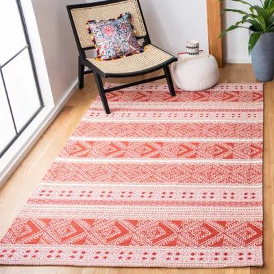 Safavieh Classic Vintage Hand Made Area Rug, Rust Bohemian Style Non-shedding In Red