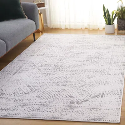 Safavieh Classic Vintage Hand Made Area Rug, White / Grey Bohemian Style Non-shedding In Neutral