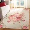 Safavieh Classic Vintage Machine Made Area Rug, Beige / Red Country Floral Style Easy Care In Neutral