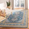 Safavieh Classic Vintage Machine Made Area Rug, Blue / Gold Traditional Style Easy Care In Blue