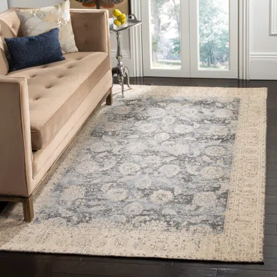 Safavieh Classic Vintage Machine Made Area Rug, Cream / Grey Traditional Style Easy Care