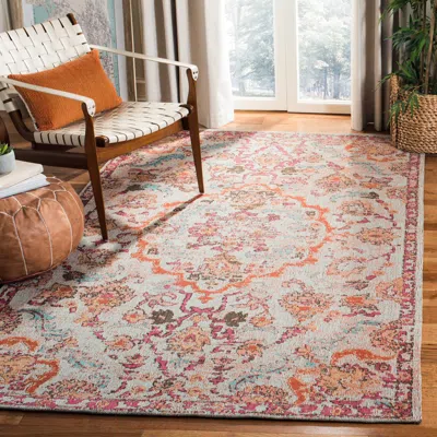 Safavieh Classic Vintage Machine Made Area Rug, Red / Beige Traditional Style Easy Care In Orange
