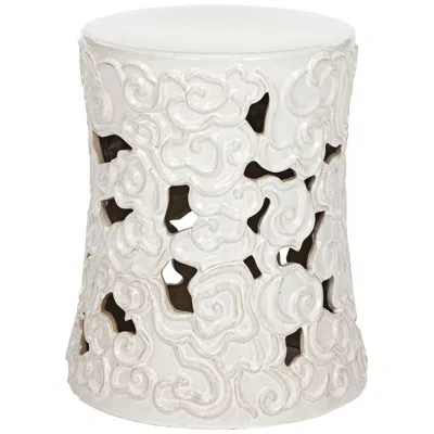 Safavieh Cloud White Ceramic Garden Stool