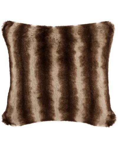 Safavieh Coco Striped Pillow In Brown