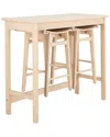 Safavieh Colbie 3pc Pub Set