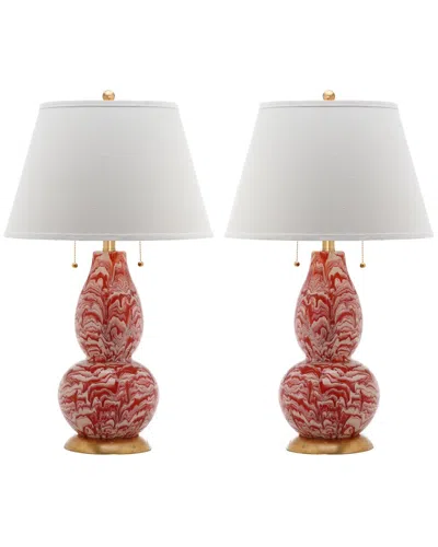 Safavieh Color Swirls 28in Glass Table Lamp