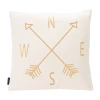 Safavieh Compass Square Throw Pillow In Sand