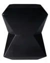 Safavieh Conan Weather Resistant Cement Side Table In Black