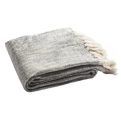 Safavieh Cotton Throw In Gray;silver