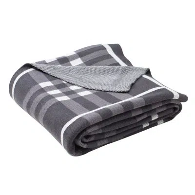 Safavieh Unity Gingham Knit Throw In Black