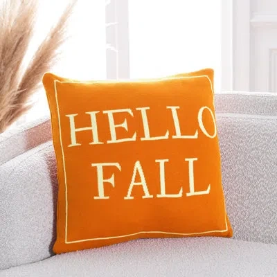 Safavieh Cotton Throw Pillow In Orange