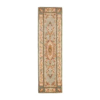 Safavieh Courtney Floral Hand Tufted Wool Indoor Rectangular Runner In Blue