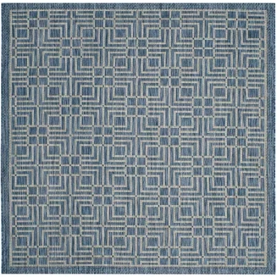 Safavieh Courtyard Collection Adelaide Geometric Indoor/outdoor Square Area Rug In Multi
