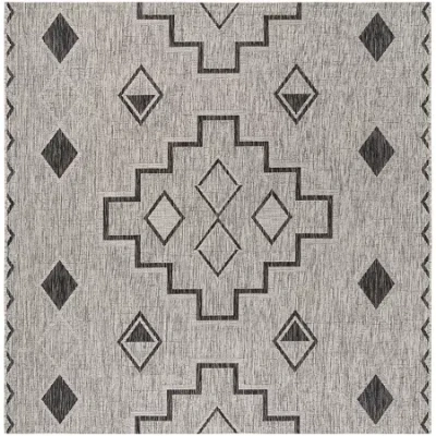 Safavieh Courtyard Collection Ambrose Geometric Indoor/outdoor Square Area Rug In Multi