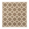 Safavieh Courtyard Collection Bokhara Geometric Indoor/outdoor Square Area Rug In Brown