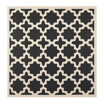 Safavieh Courtyard Collection Bokhara Geometric Indoor/outdoor Square Area Rug In Multi