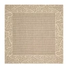 Safavieh Courtyard Collection Chad Oriental Indoor/outdoor Square Area Rug In Brown