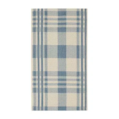 Safavieh Courtyard Collection Cori Plaid Indoor/outdoor Area Rug In Multi