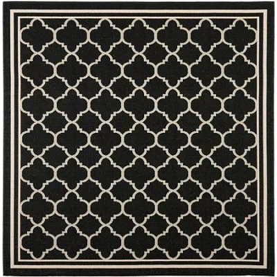 Safavieh Courtyard Collection Crispian Geometric Indoor/outdoor Square Area Rug In Multi