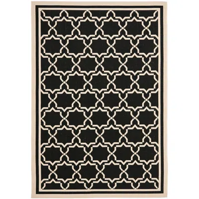Safavieh Courtyard Collection Cy6916c 5'3"x7'7" Black Area Rug