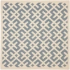 Safavieh Courtyard Collection Darrin Geometric Indoor/outdoor Square Area Rug In Blue