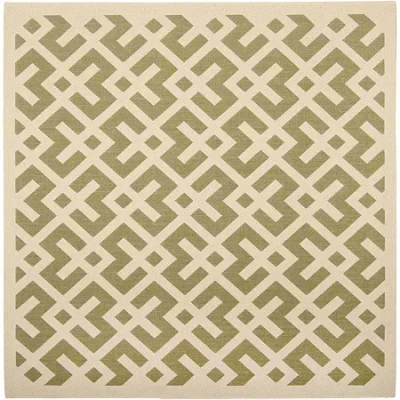 Safavieh Courtyard Collection Darrin Geometric Indoor/outdoor Square Area Rug In Multi