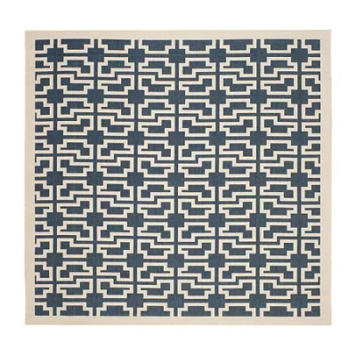 Safavieh Courtyard Collection Eddie Geometric Indoor/outdoor Square Area Rug In Multi