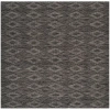 Safavieh Courtyard Collection Elisa Geometric Indoor/outdoor Square Area Rug In Black