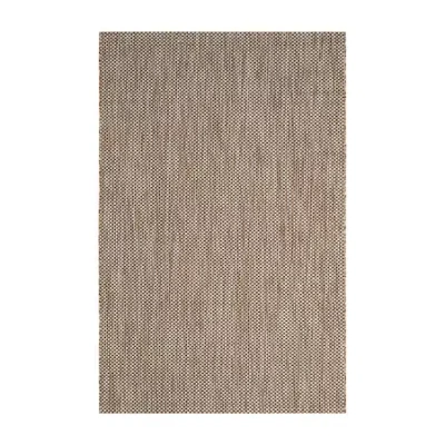 Safavieh Courtyard Collection Flora Geometric Indoor/outdoor Area Rug In Black