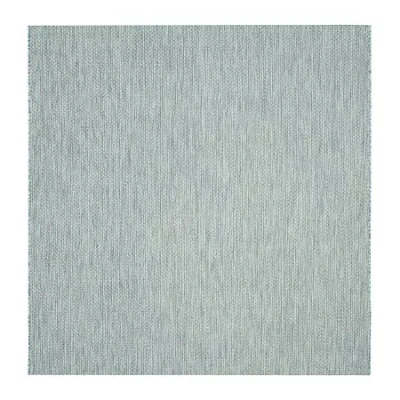 Safavieh Courtyard Collection Flora Geometric Indoor/outdoor Square Area Rug In Multi