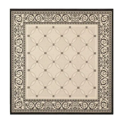 Safavieh Courtyard Collection Frona Oriental Indoor/outdoor Square Area Rug In Multi
