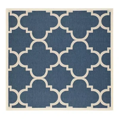 Safavieh Courtyard Collection Gina Geometric Indoor/outdoor Square Area Rug In Multi