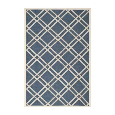 Safavieh Courtyard Collection Hannah Geometric Indoor/outdoor Area Rug In Multi