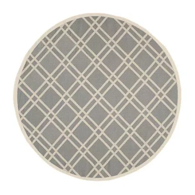 Safavieh Courtyard Collection Hannah Geometric Indoor/outdoor Round Area Rug In Multi