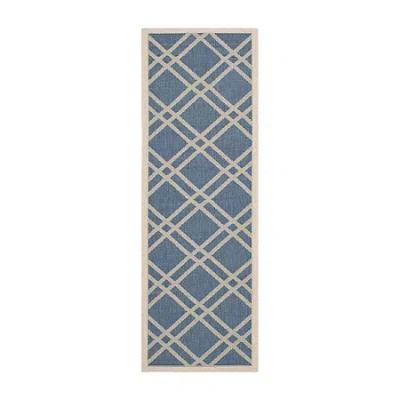 Safavieh Courtyard Collection Hannah Geometric Indoor/outdoor Runner Rug In Multi