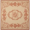Safavieh Courtyard Collection Kalya Floral Indoor/outdoor Square Area Rug In Red