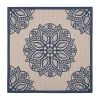Safavieh Courtyard Collection Kimberly Oriental Indoor/outdoor Square Area Rug In Multi